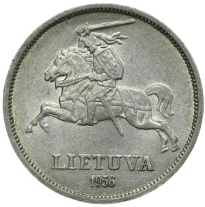 Lithuania, Republic, 5 Litai Kaunas 1936