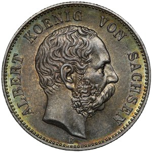 Germany, Saxony, Albert, 2 marks 1901 E, Muldenhütten