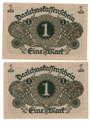 Germany, 1 mark 1920, Berlin - set of 2 pieces