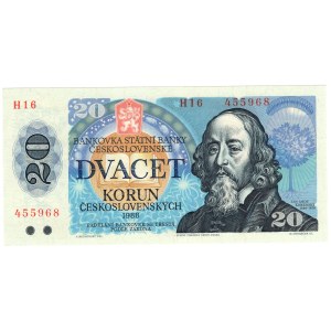 Czechosłowacja, 20 koron 1988