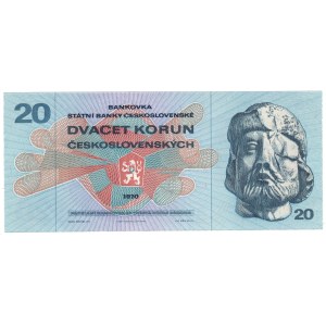 Czechosłowacja, 20 koron 1970