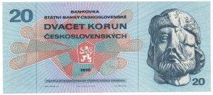 Czechoslovakia, 20 crowns 1970