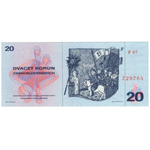 Czechosłowacja, 20 koron 1970