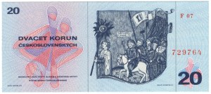 Czechoslovakia, 20 crowns 1970