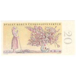 Czechosłowacja, 20 koron 1949 - PERFORACJA