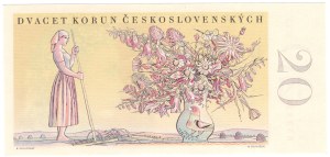 Czechoslovakia, 20 crowns 1949 - PERFORATION