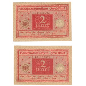 Niemcy, Republika Weimarska, 2 marki 1920 - zestaw 2 sztuk