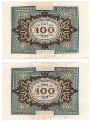 Germany, 100 marks 1920 - set of 2 pieces