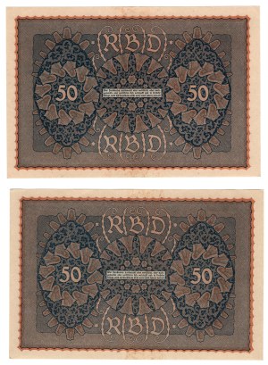 Germany, 50 marks 1919 - set of 2 pieces