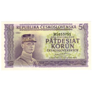 Czechosłowacja, 50 koron 1945
