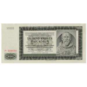 Czechy i Morawy, 1 000 koron 1942 - WZÓR