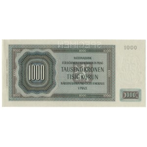 Czechy i Morawy, 1 000 koron 1942 - WZÓR