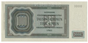 Bohemia and Moravia, 1,000 crowns 1942 - MODEL