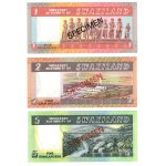 Eswatini, 1,2,5,10,20 Emalangeni, SPECIMEN - zestaw 5 sztuk