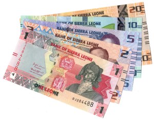 Sierra Leone, 1,2,5,10,20 leones - set of 5 pieces