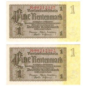 Niemcy, 1 marka 1937 - zestaw 2 sztuk