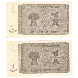 Niemcy, 1 marka 1937 - zestaw 2 sztuk