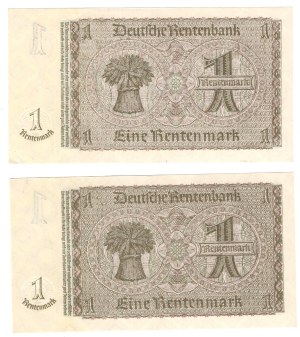 Germany, 1 mark 1937 - set of 2 pieces