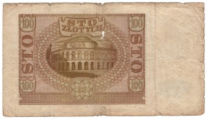 100 zloty 1940, series B - ORIGINAL SERIES