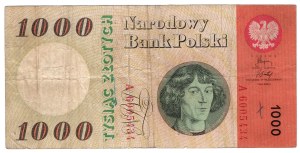 1,000 zloty 1965, series A