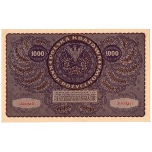 1000 marek polskich 1919, II Serja G