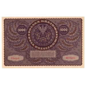 1000 marek polskich 1919, II Serja Z