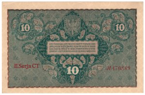 10 Polish marks 1919, 2nd Series CT