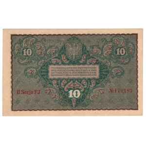 10 marek polskich 1919, II Serja FJ