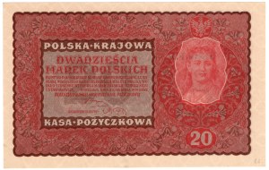 20 Polish marks 1919, 2nd Series FD