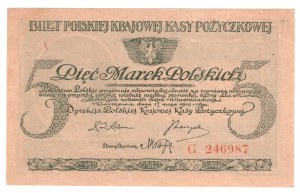 5 Polish marks 1919, series G