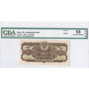 Polska, 5 złotych 1944, seria AC, OBOWIĄZKOWYM