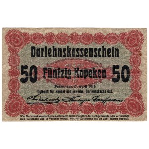 Poznań, 50 kopiejek 1916 - krótka klauzula