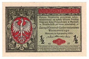 1/2 Polish mark 1916, series B, GENERAL