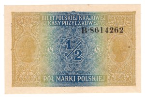 1/2 Polish mark 1916, series B, GENERAL