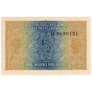 1/2 marki polskiej 1916, seria B, GENERAŁ