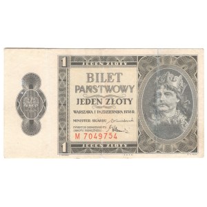 1 złoty 1938, seria M - rzadsza seria jednoliterowa