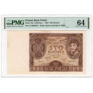 100 złotych 1934, seria CJ