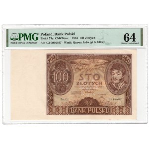 100 złotych 1934, seria CJ