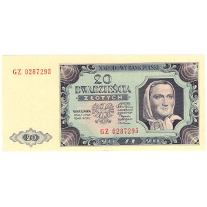 Polska, 20 złotych 1948, seria GZ