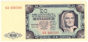 Poland, 20 zloty 1948, GZ series