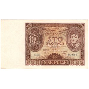 100 złotych 1934, seria BB