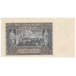 20 złotych 1940, bez serii i numeracji