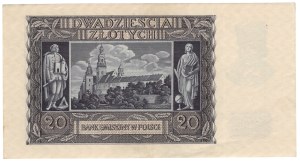 20 gold 1940, series E - rarer series