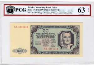 20 zloty 1948, GS series
