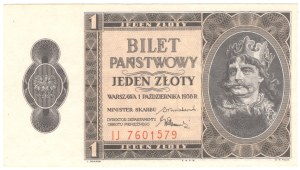 1 zloty 1938, series IJ