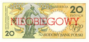 20 zloty 1990, series E - NON-OBJECTIVE
