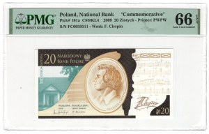 20 zl 2010, Frederic Chopin