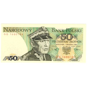 50 złotych 1988, seria GG