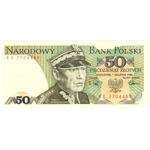 50 złotych 1988, seria KE