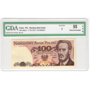 100 złotych 1976, seria DA